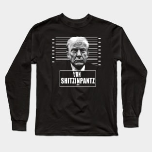 von shitzinpants black adn white vintage art Long Sleeve T-Shirt